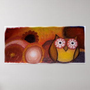 Impresión del búho del Bello Artes