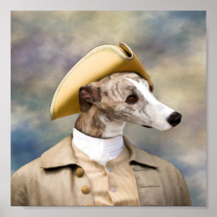 Impresión del caballero de Whippet