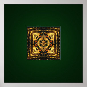 Impresión del caleidoscopio del ala de la mariposa