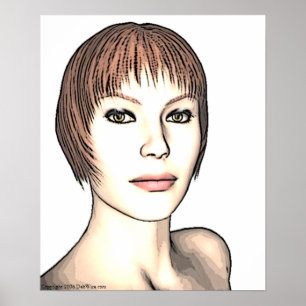 Impresión del chica del encanto