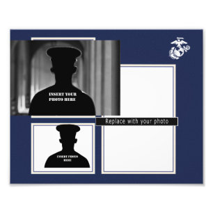 Impresión del collage de fotos del EGA del USMC