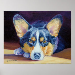 Impresión del Corgi Galés del Pembroke