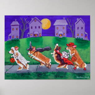 Impresión del Corgi Galés del Pembroke