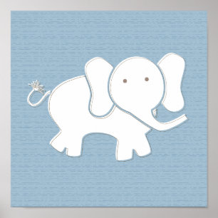 Impresión del elefante feliz