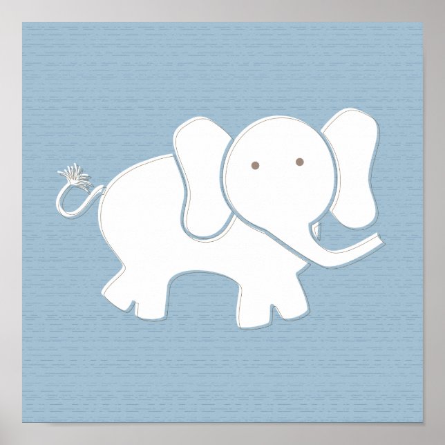 Impresión del elefante feliz (Frente)