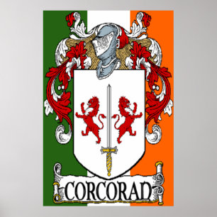 Impresión del escudo de armas de Corcoran