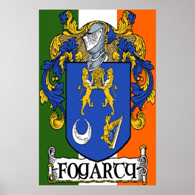 Impresión del escudo de armas de Fogarty (Frente)