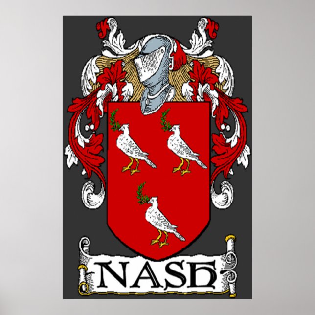 Impresión del escudo de armas Nash (Frente)