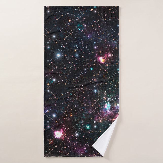 Impresión del espacio de galaxia nocturnaPatrón si (Toalla de baño)