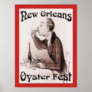 Impresión del Festival de Ostras de Nueva Orleans