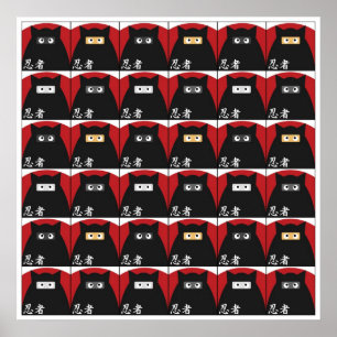 Impresión del gatito de Ninja grande