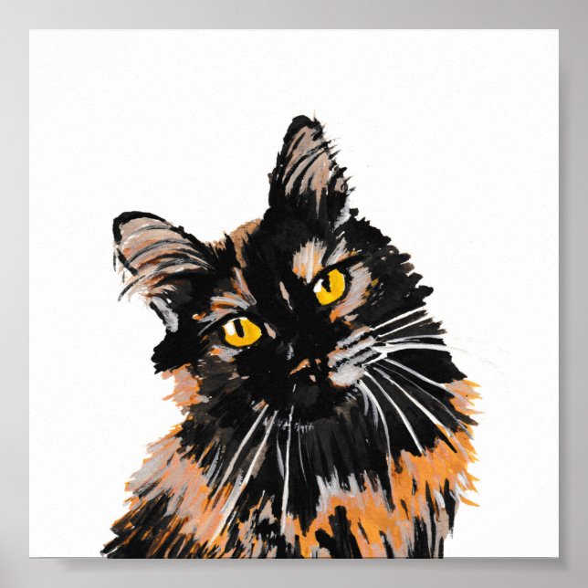 Impresión del gato Tortoiseshell (Frente)