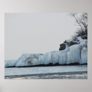 Impresión del hielo del lago Superior