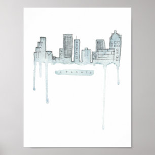 Impresión del horizonte de Atlanta