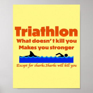 Impresión del humor de triatlón