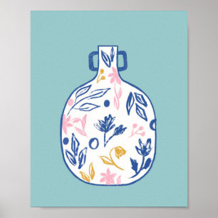 Impresión del Ilustracion de la vasa floral Boho -