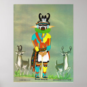 Impresión del kachina del "antílope"