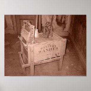 Impresión del lavaparabrisas antiguo