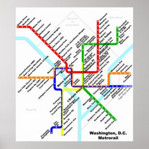 Impresión del metro de la C.C. de Washington