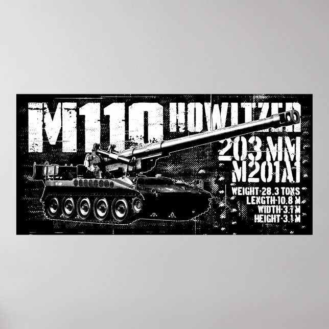 Impresión del obús M110 (Frente)