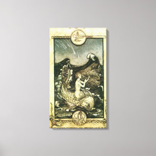 IMPRESIÓN DEL OCÉANO DE LA SIRENA DEL TONO DE LA