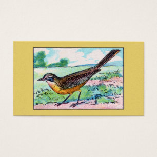 Impresión del pájaro del Wagtail del vintage