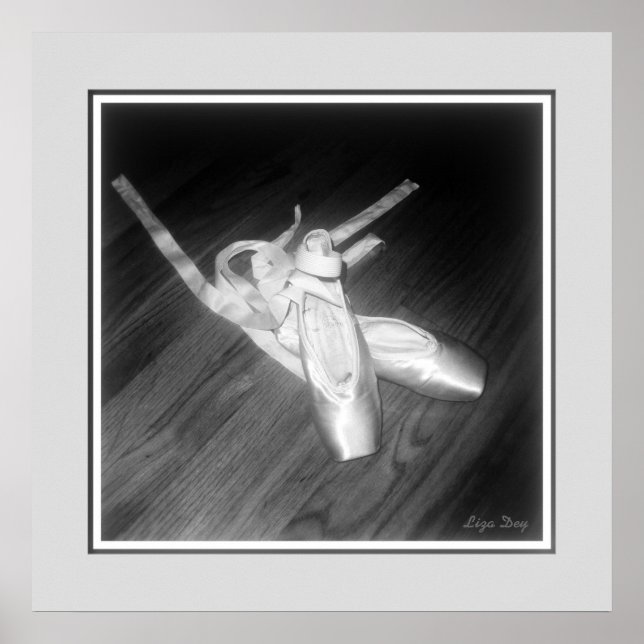 Impresión del panel 'Toe Shoes' (B&W) (Frente)