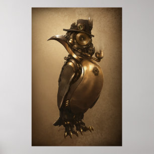 Impresión del pingüino el   de Steampunk