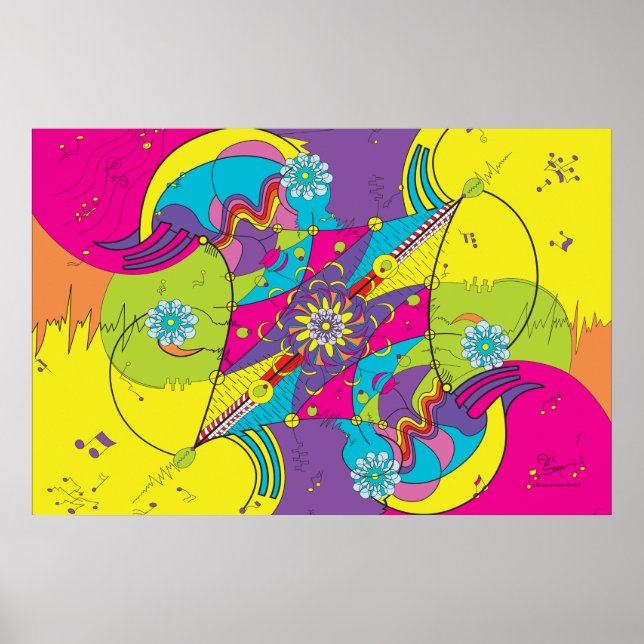 Impresión del portal de energía CHI de 36" x24" (Frente)