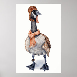 Impresión del Poster de ganso del Aviador