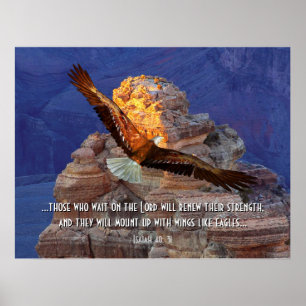 Impresión del poster de la escritura de Eagle del