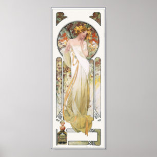 Impresión del poster de Mucha: Anuncio del perfume