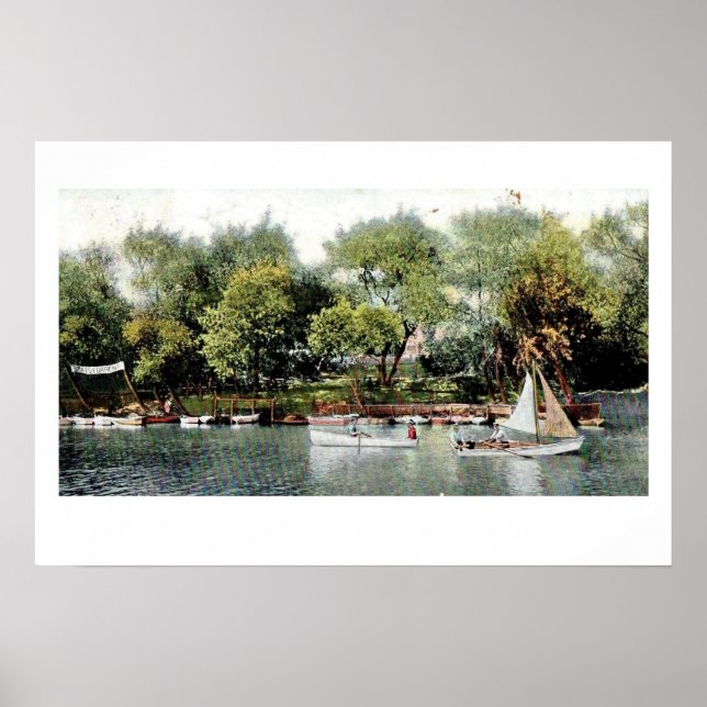 Impresión del Poster de navegación fluvial ruso (Frente)