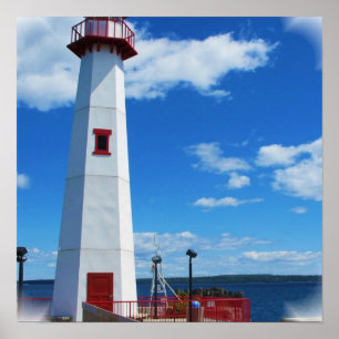 Impresión del poster del arte del faro