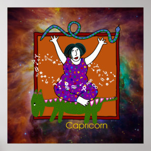 Impresión del poster del Capricornio