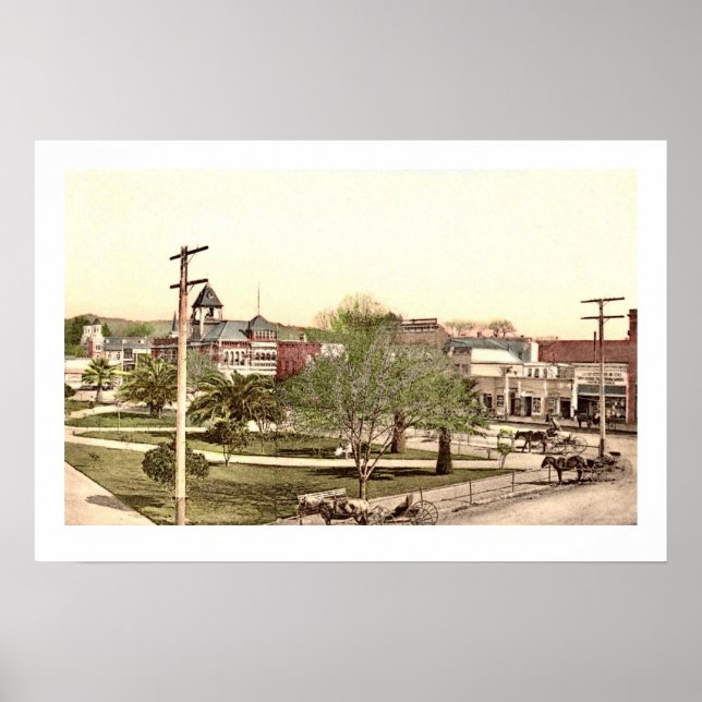 Impresión del Poster del Centro de la Ciudad de He (Frente)