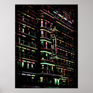 Impresión del Poster del Chelsea Hotel New York Ci