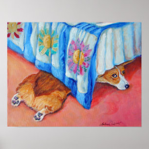 IMPRESIÓN del poster del Corgi Galés del Pembroke