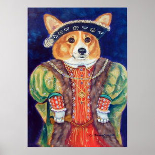 Impresión del poster del Corgi Galés del Pembroke