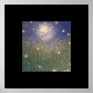 Impresión del poster del encanto de la luciérnaga