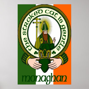 Impresión del poster del lema del clan de Monaghan