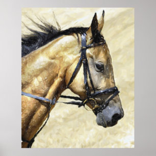 Impresión del poster del retrato del caballo de
