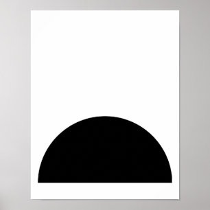 Impresión del poster el en semi-círculo