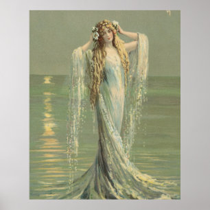 Impresión del Poster Nymph del Mar de la Sirenita