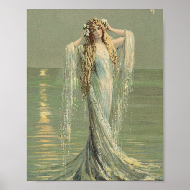 Impresión del Poster Nymph del Mar de la Sirenita  (Frente)