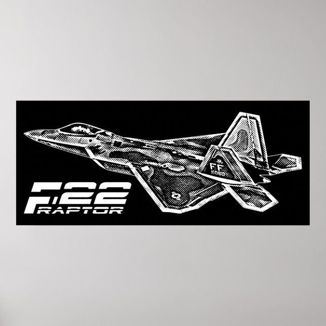 Impresión del RAPTOR F-22 (Frente)