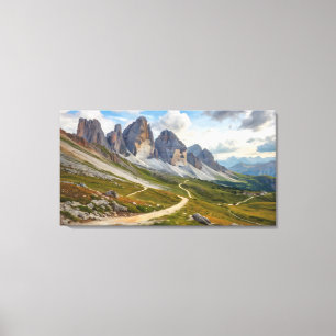Impresión del sendero escénico de los Dolomitas