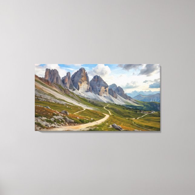 Impresión del sendero escénico de los Dolomitas (Anverso)