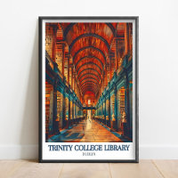 Impresión del Trinity College de Dublín - Arte de 