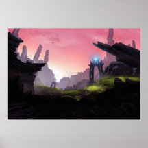 Impresión del valle épico de la fantasía.